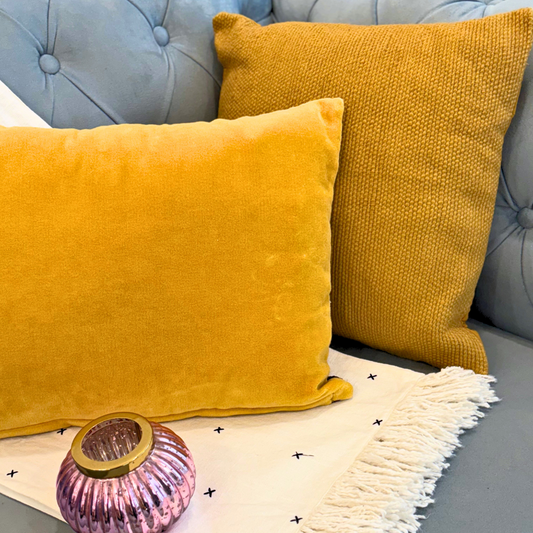 Embellished Reversible Velvet Cushion Cover