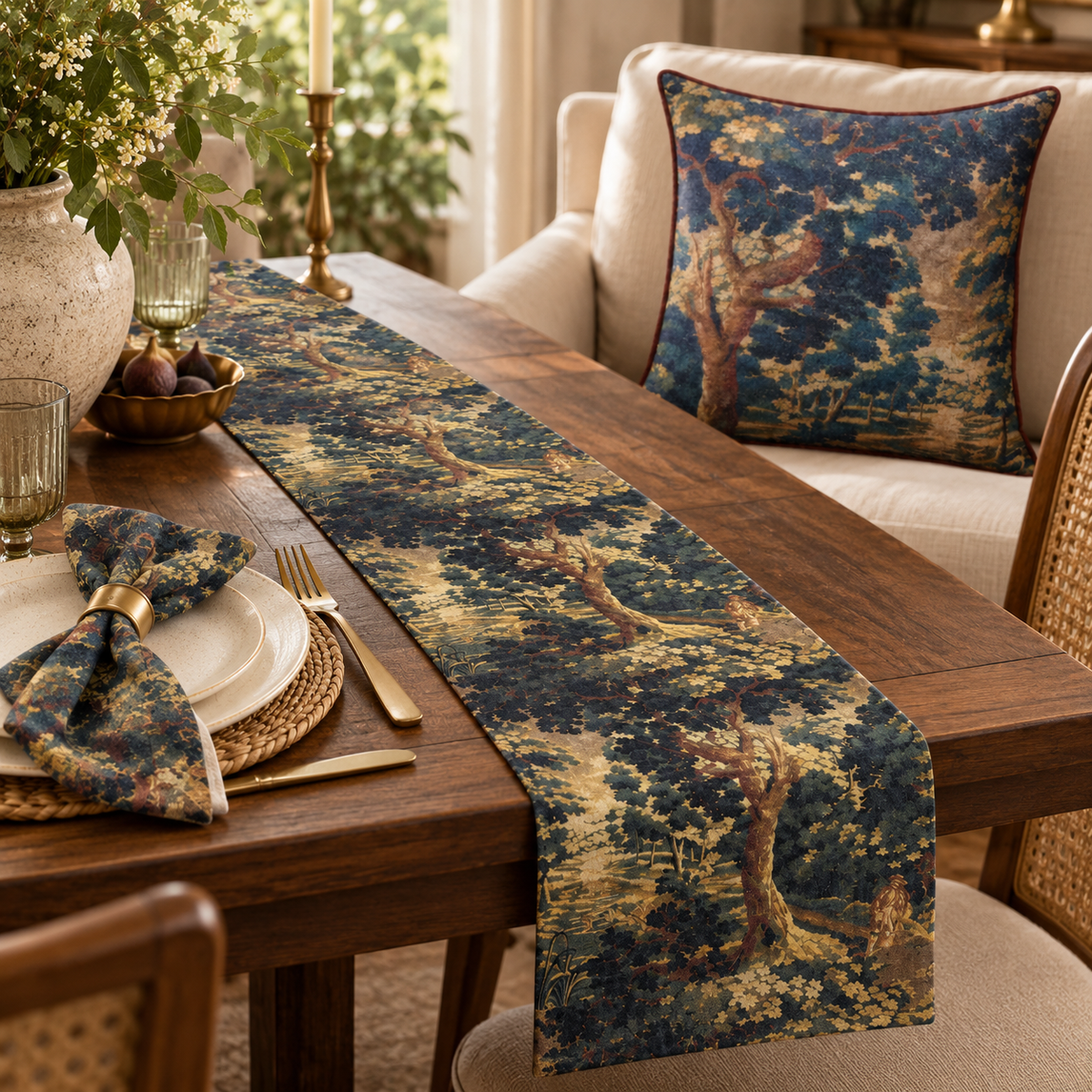 Vintage Forest Cushion Cover