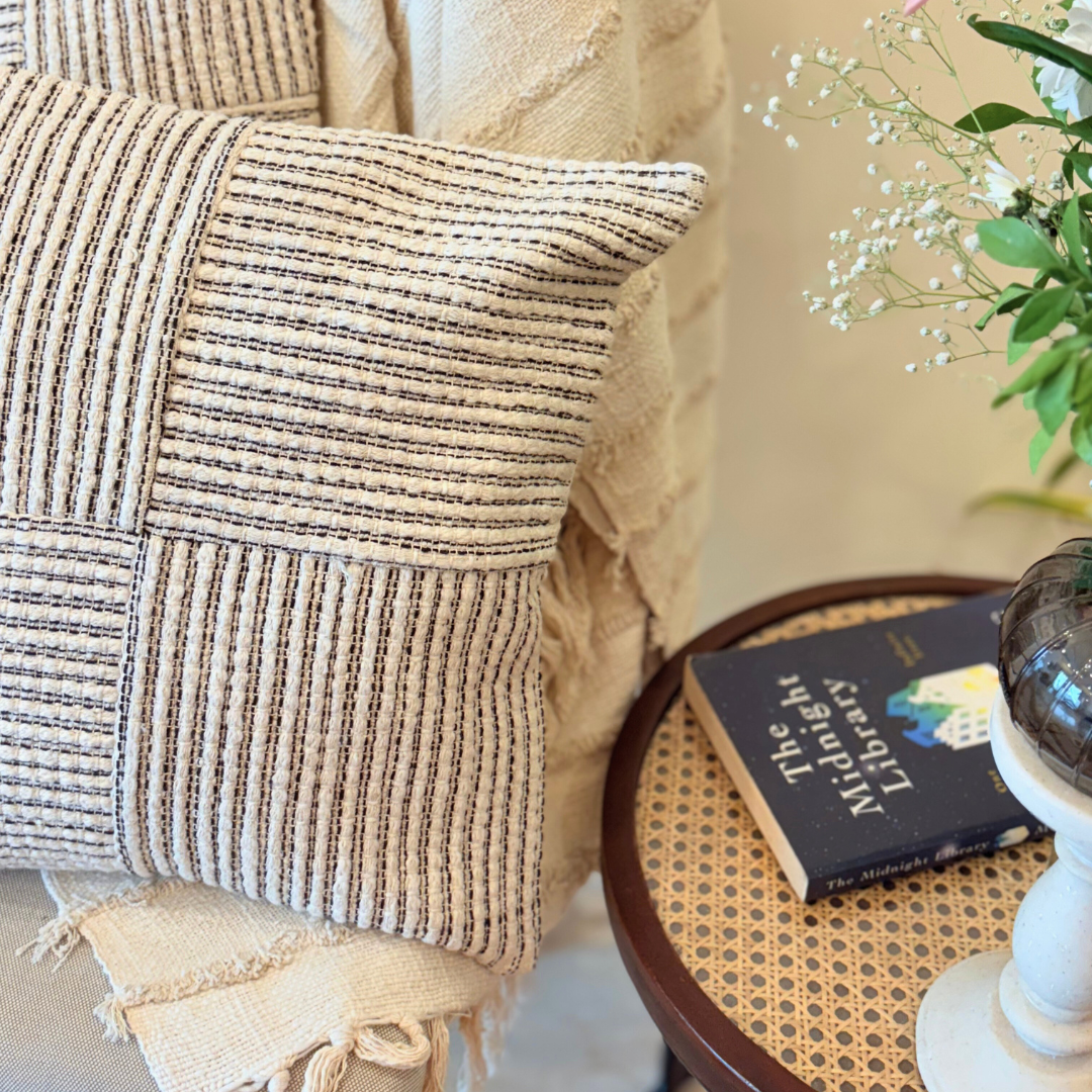 Loom Grid Cushion Cover