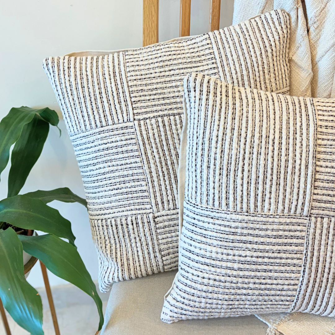 Loom Grid Cushion Cover