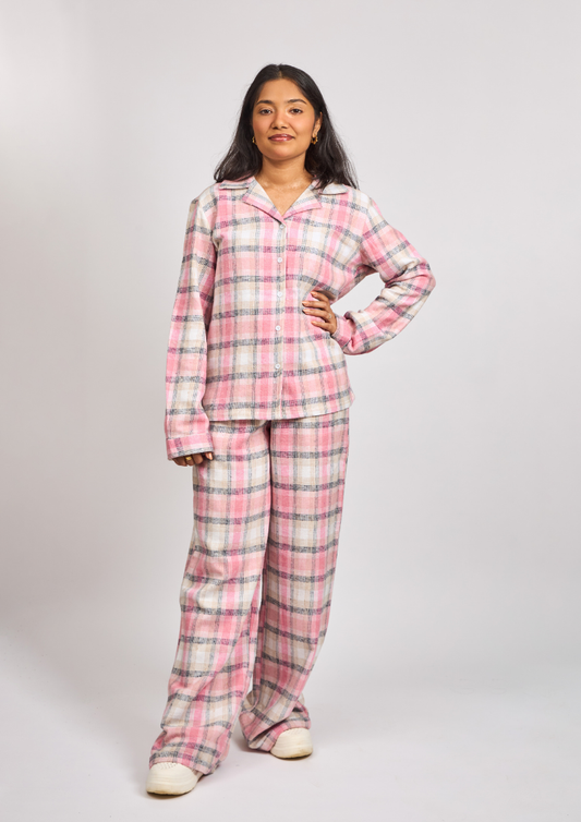 Candy Cane Check Pyjama Set