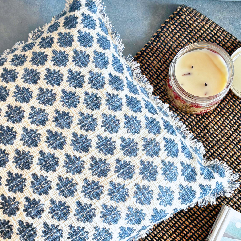 Indigo Mirage Cushion Cover
