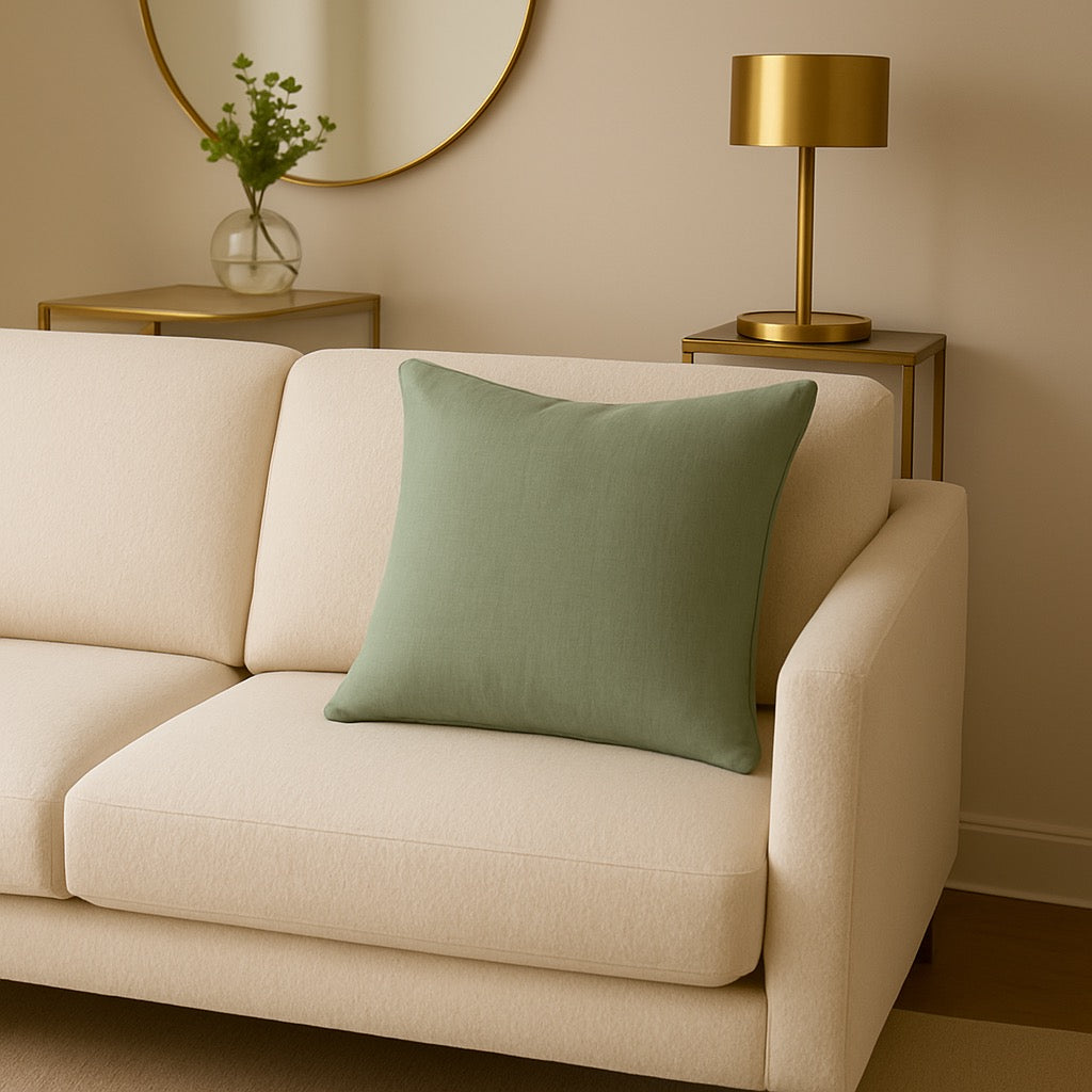 Verdant Bloom Velvet Cushion Cover