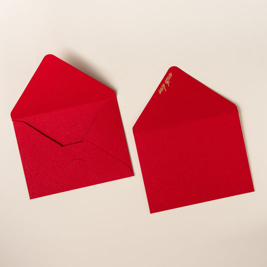 Ruby Garden - Set of 10 Notecards & 10 Envelopes