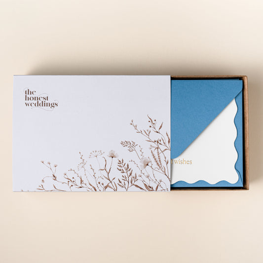 Blue Blossom - Set of 10 Notecards & Envelopes