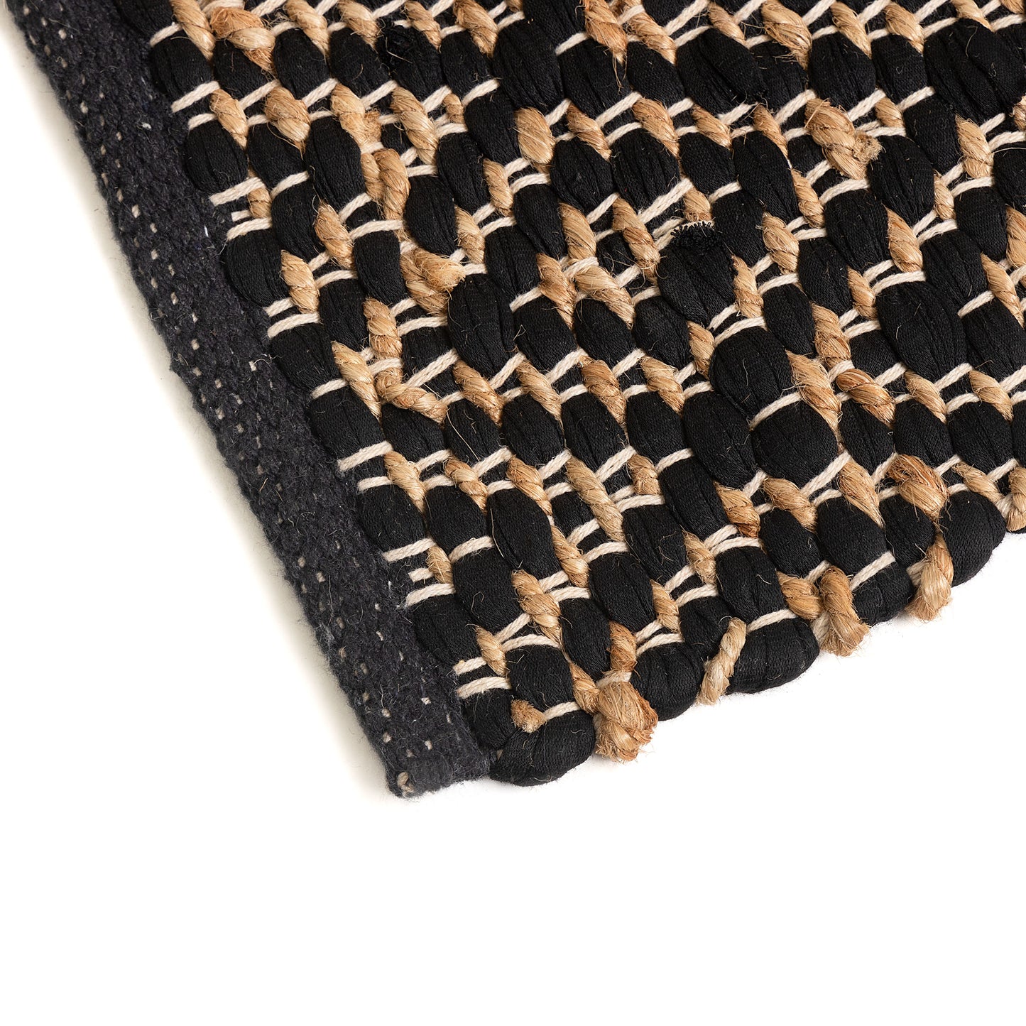 Natural Harmony Diamond Black Rug
