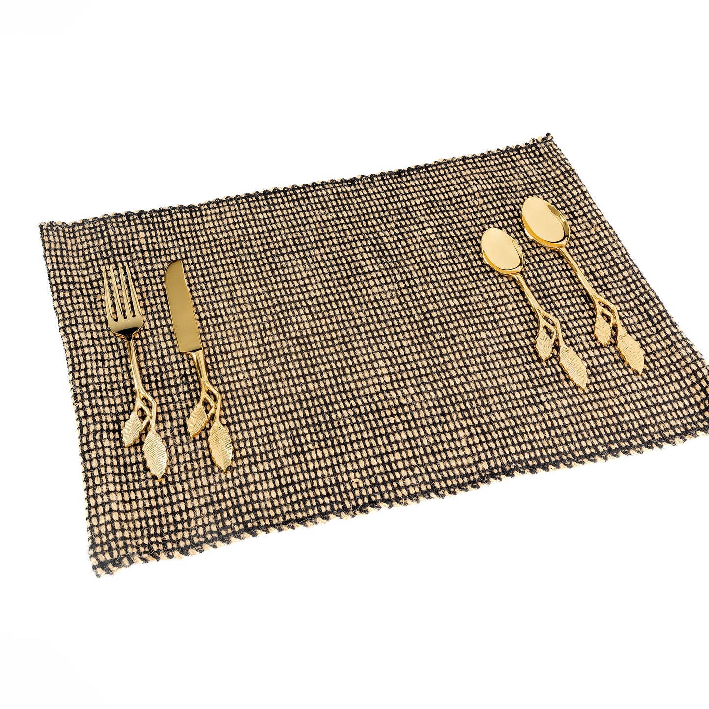 Leaf Brass Cutlery - Set of 4