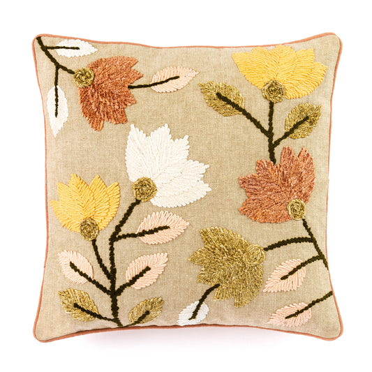 Marrakesh Floral Embroidered Cushion Cover