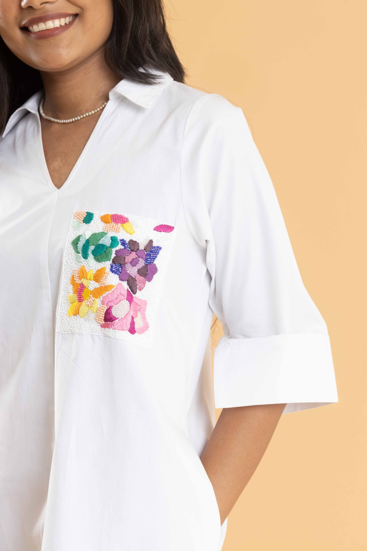 Pristine Pocket dress (White)