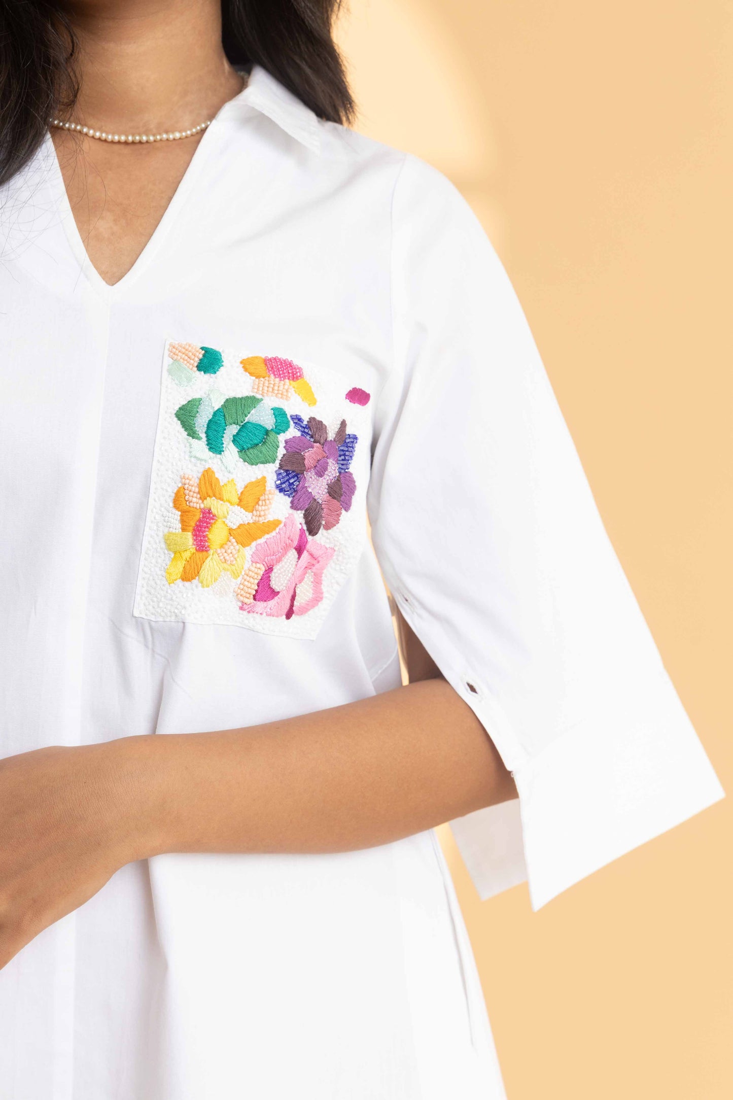 Pristine Pocket dress (White)