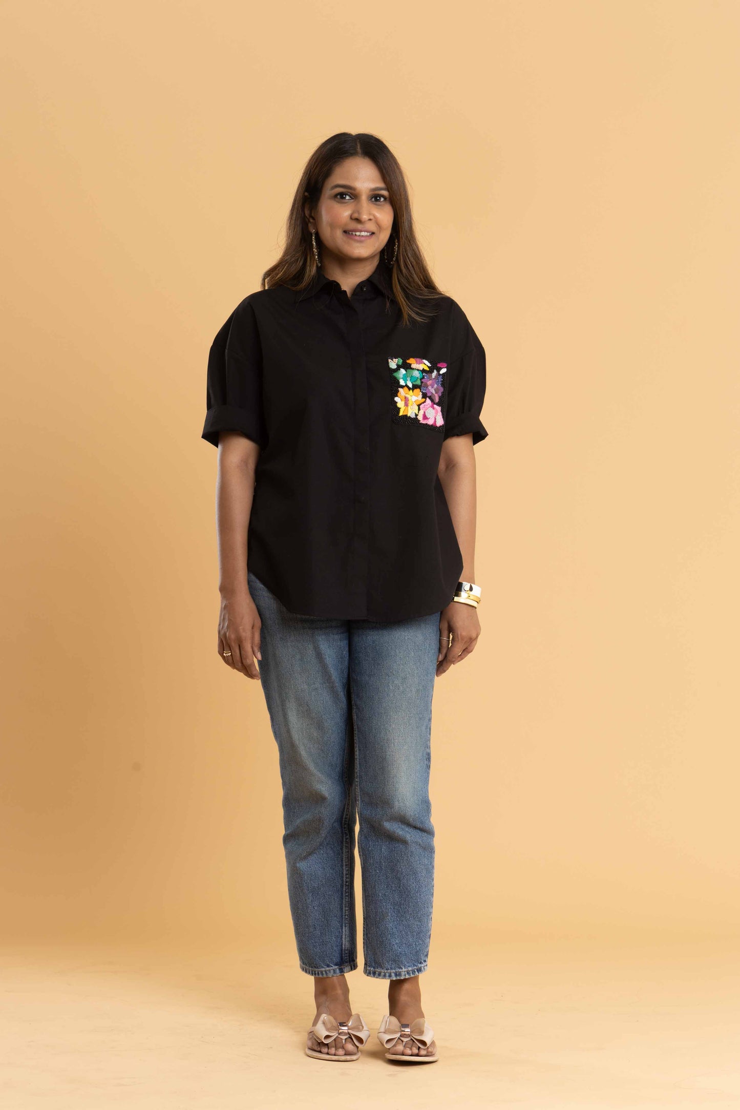 Midnight Bloom Shirt (Black)