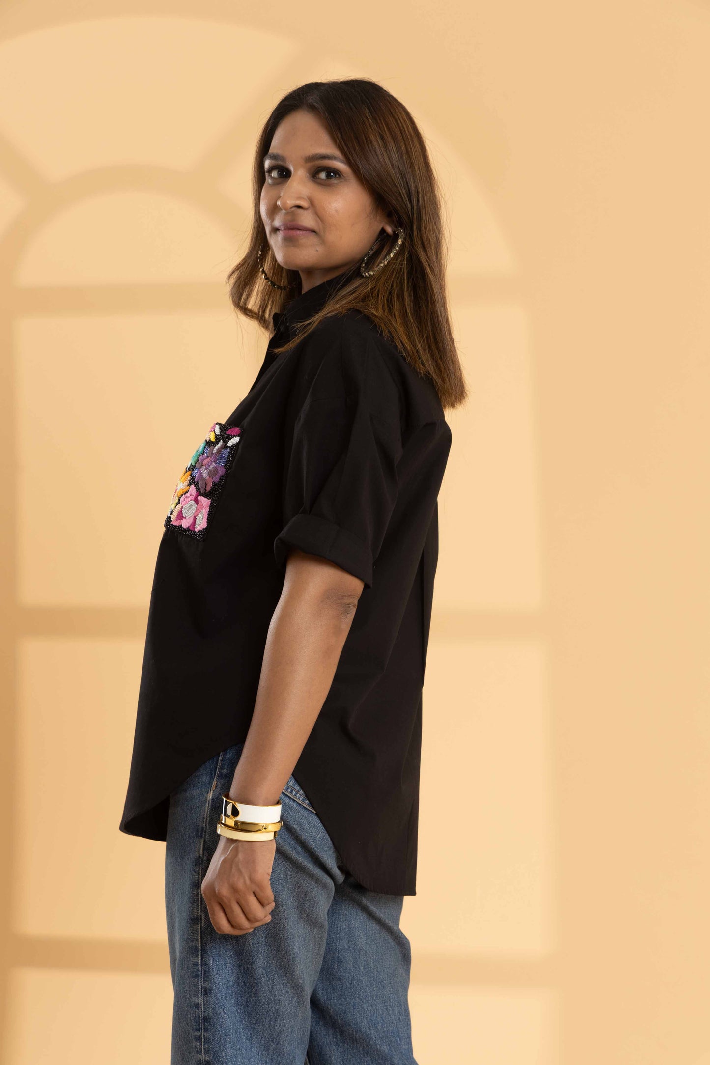 Midnight Bloom Shirt (Black)
