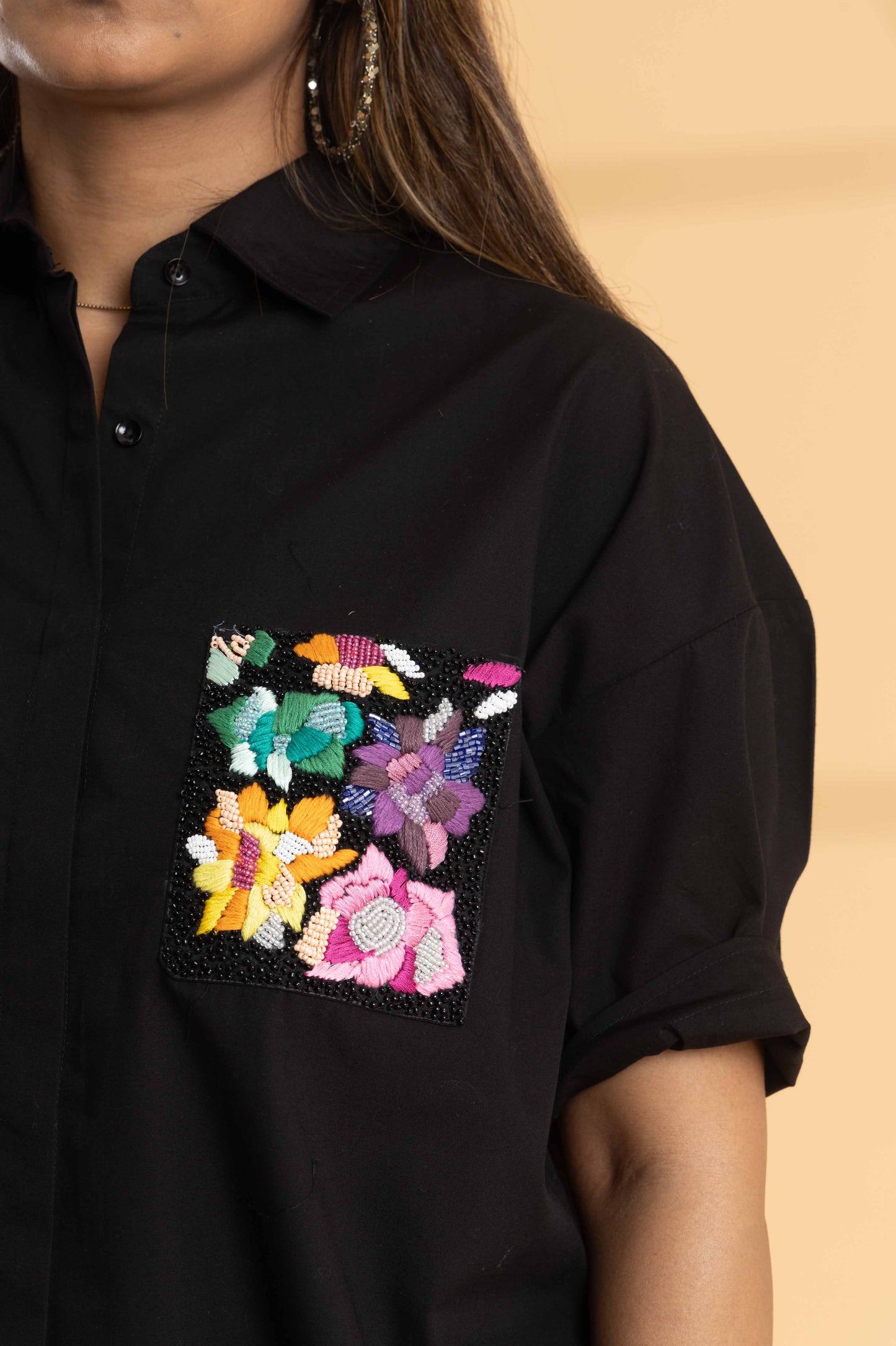 Midnight Bloom Shirt (Black)