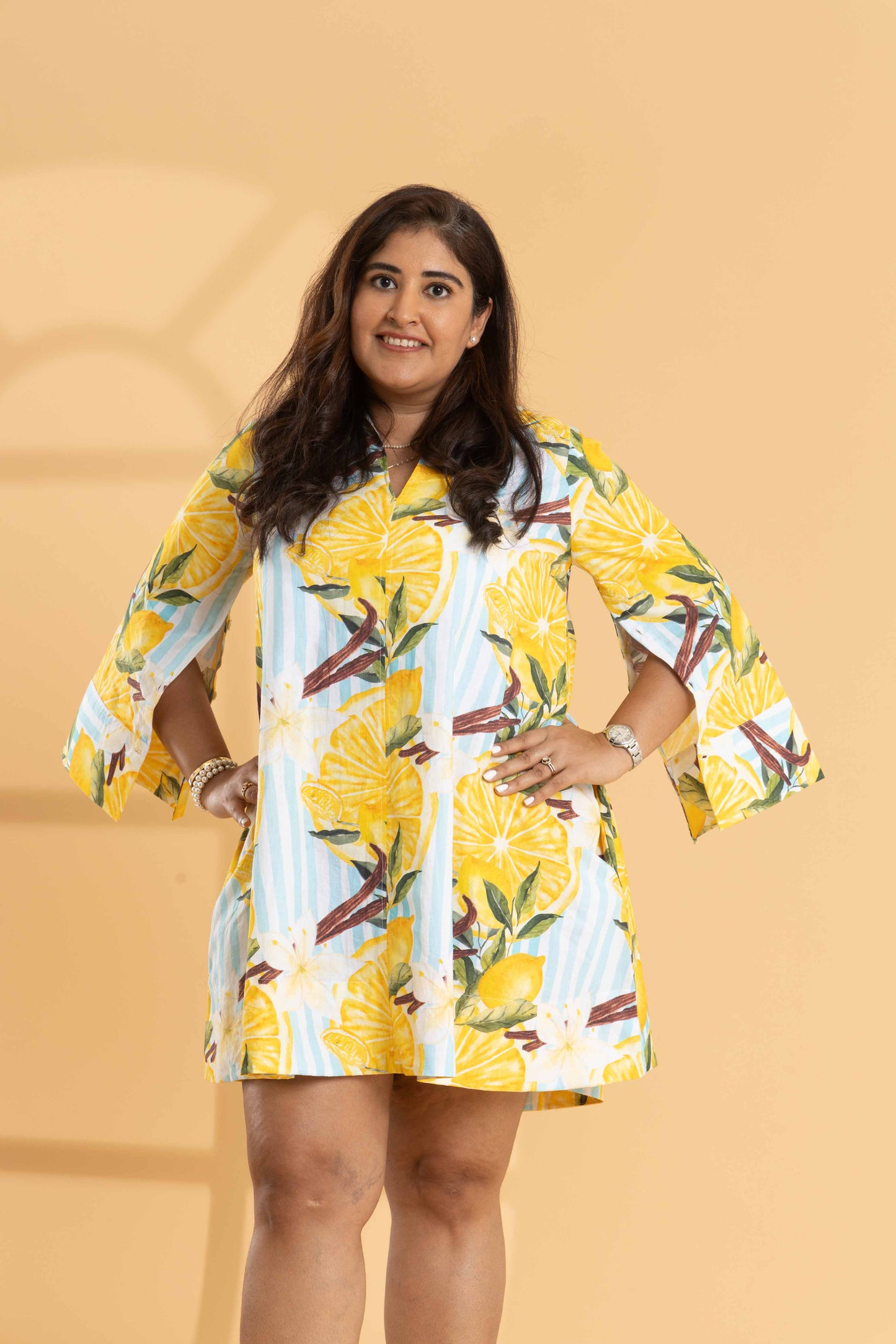 Tuscany Lemon Print Dress