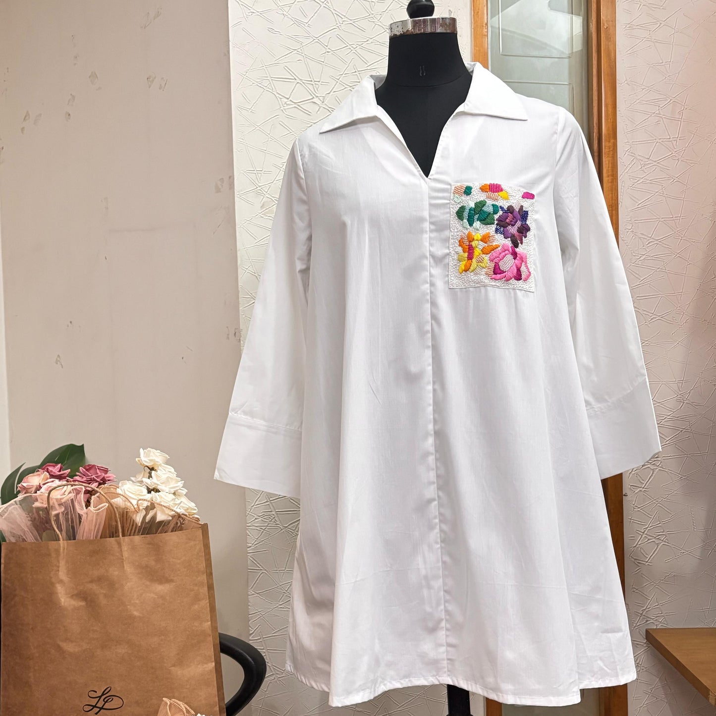 Pristine Pocket dress (White)