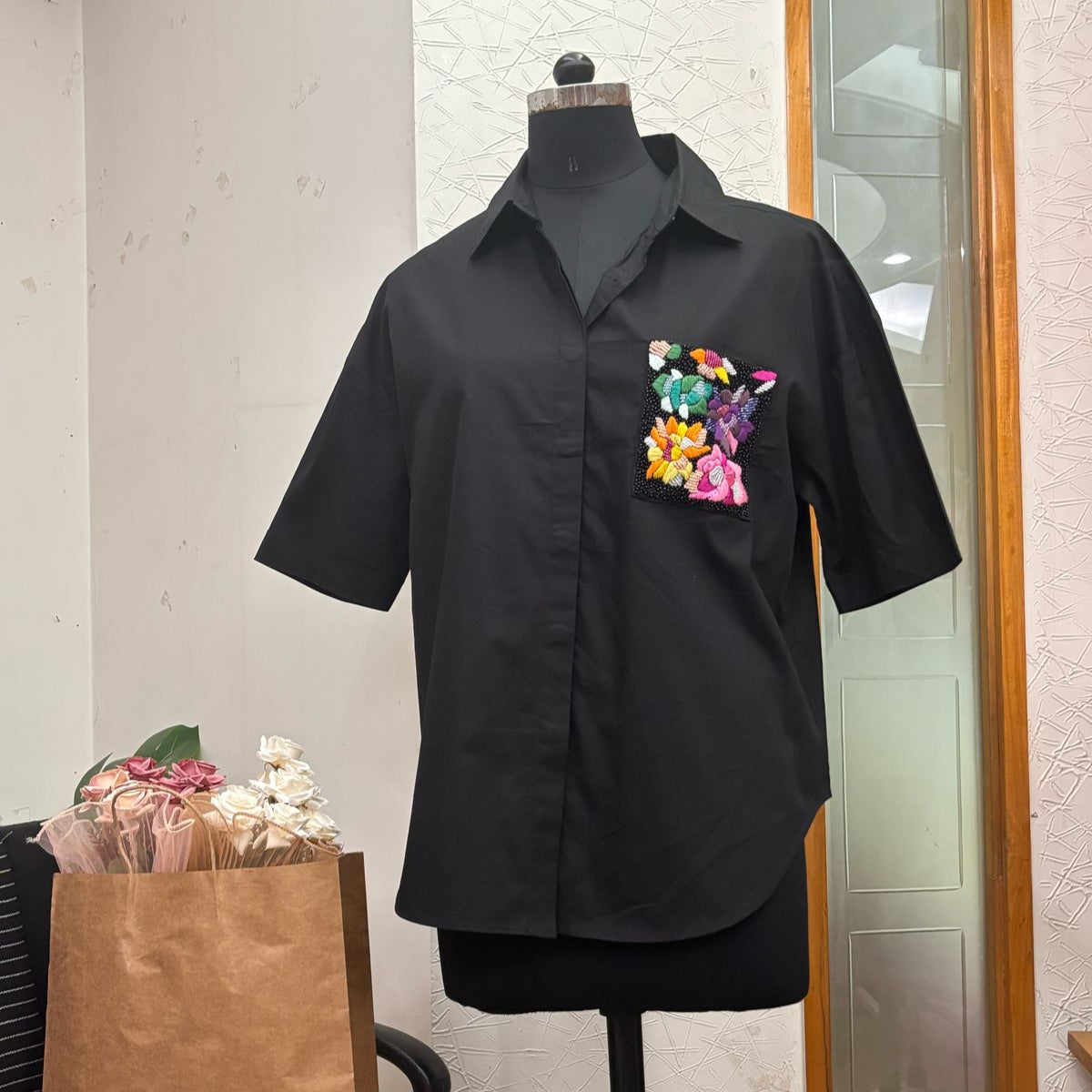 Midnight Bloom Shirt (Black)