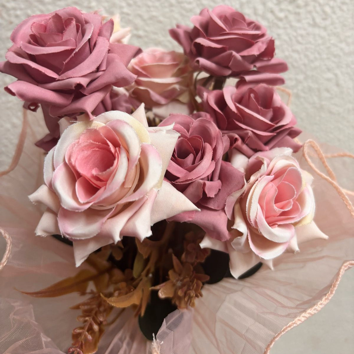 Elegant Handcrafted Rose Bouquet (singles)