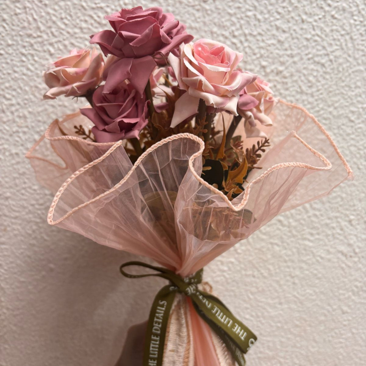 Elegant Handcrafted Rose Bouquet (singles)