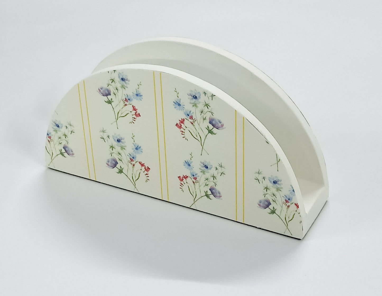 Serene Bloom Ivory Napkin Holder