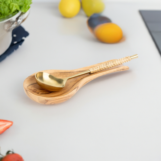 Block Wooden Spoon Rest