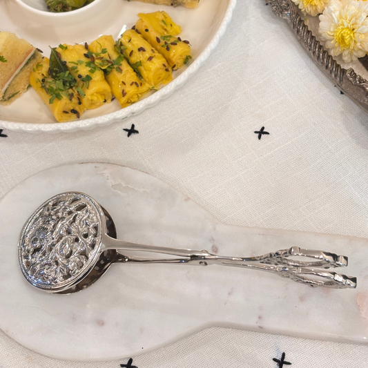 Silver Bloom Tongs