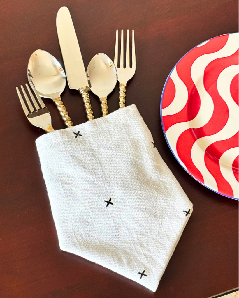 Spiral Gold Silver Brass Cutlery - Set of 5