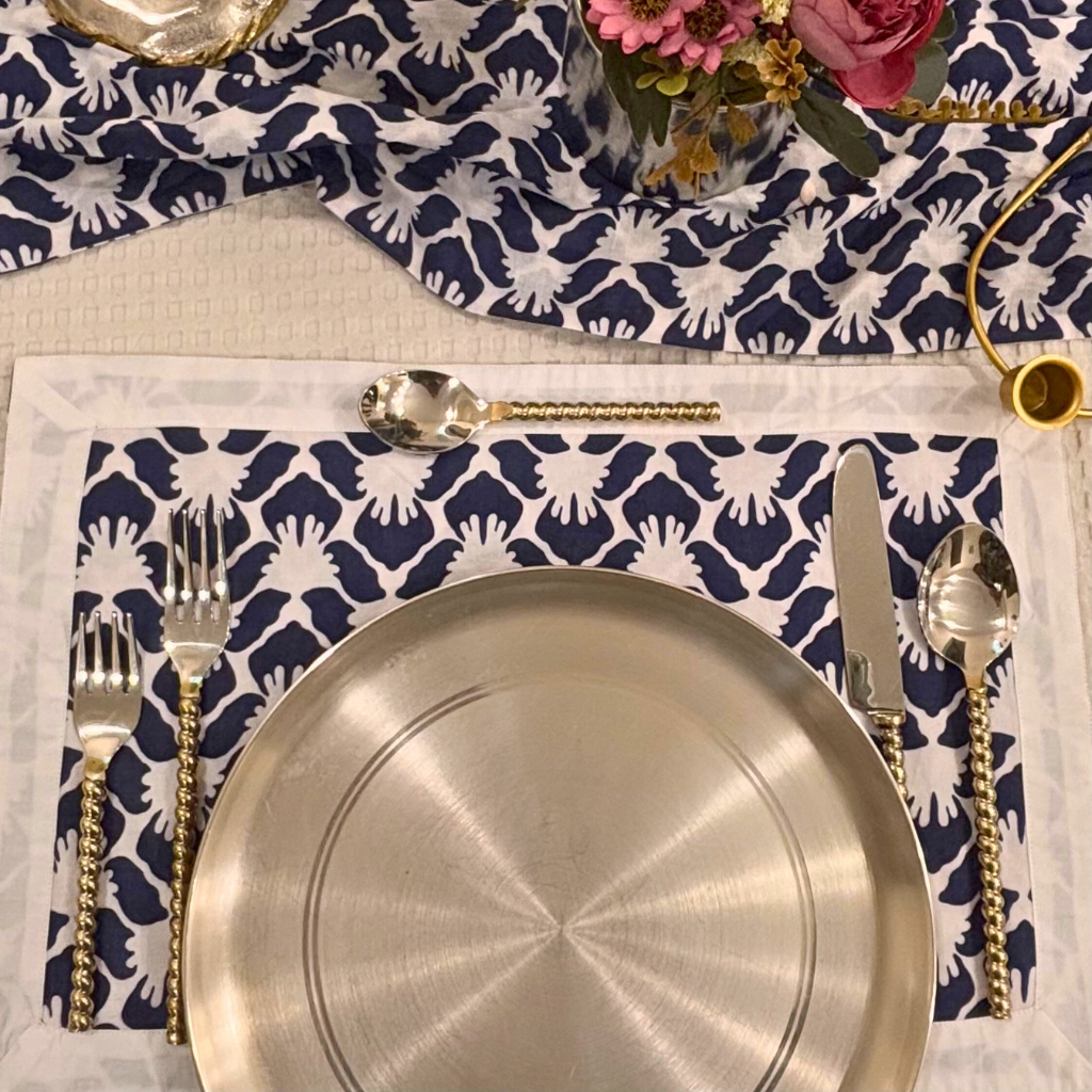 Blue Symphony Table Set