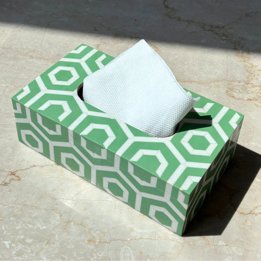 Moroccan Marvel Sage Green Tissue Box