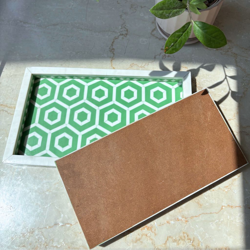 Moroccan Marvel Sage Green Tray-Large