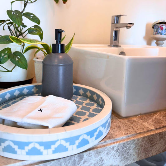 Moroccan Marvel Powder Blue Tray