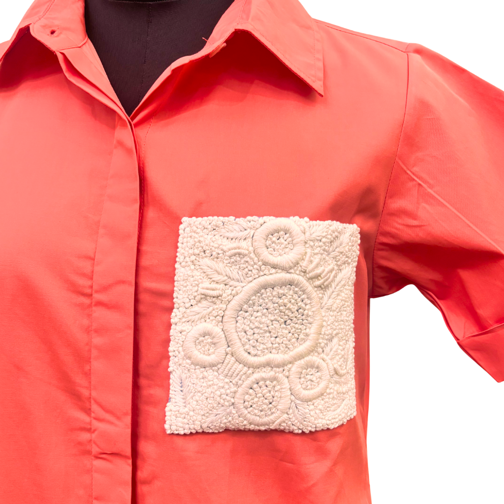 Coral Charm Shirt Dress