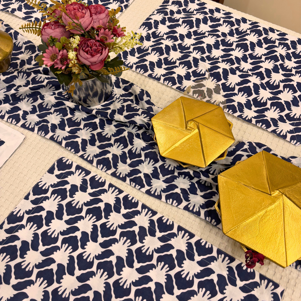 Blue Symphony Table Set