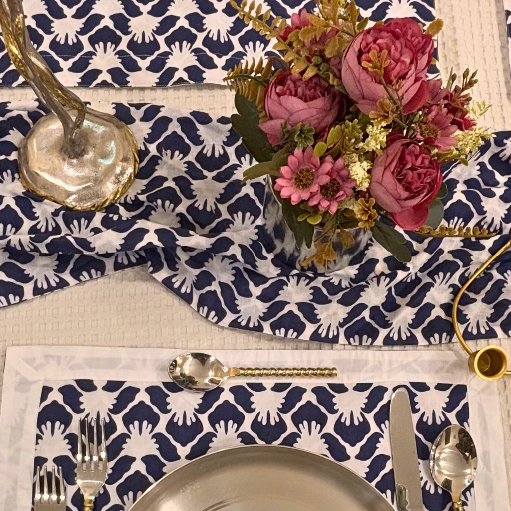 Blue Symphony Table Set