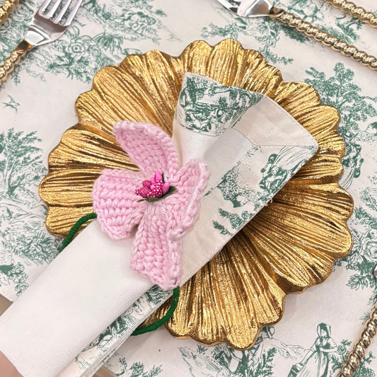 Twisted Bloom Napkin Rings (set of 2)