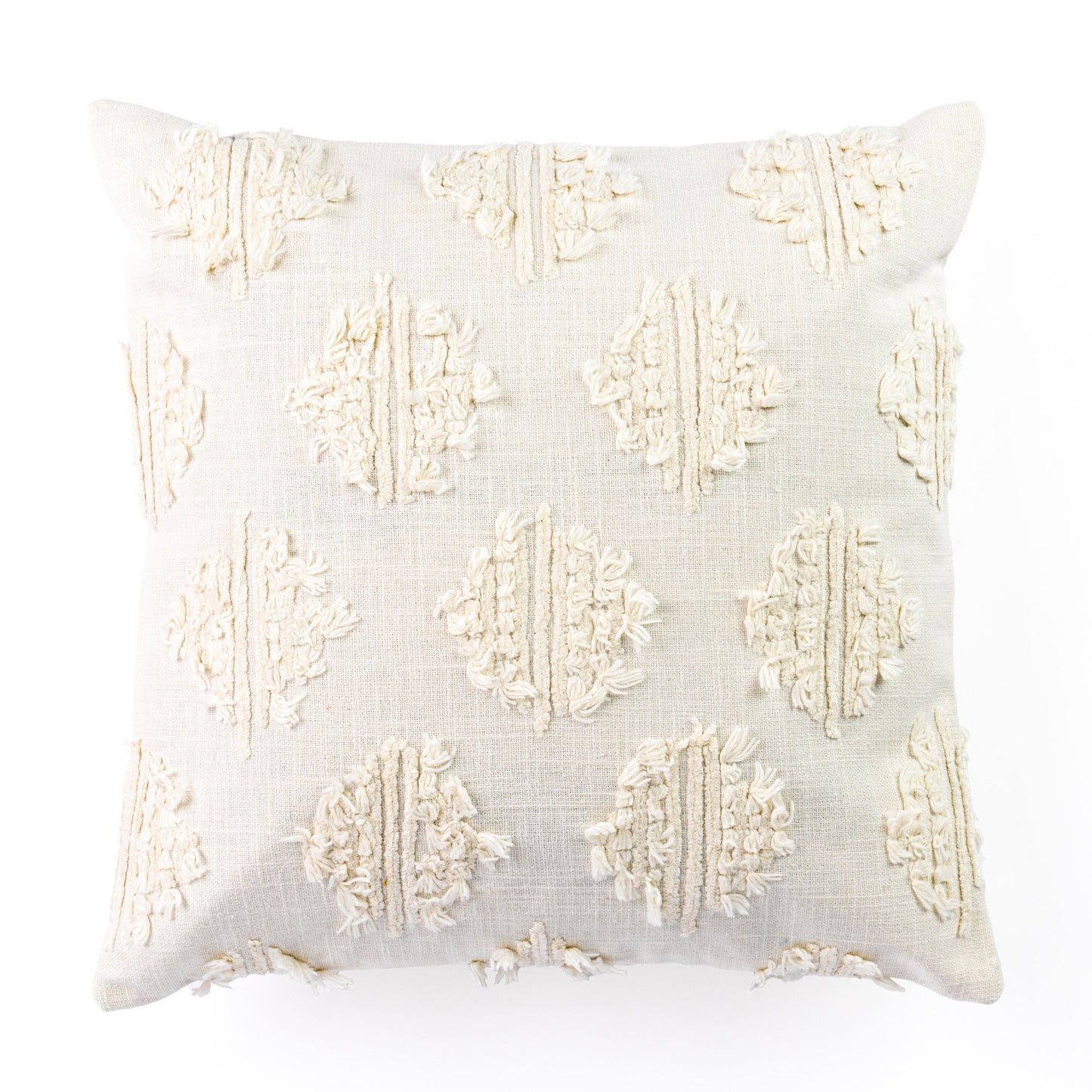Marrakesh White Textured Cushion Cover