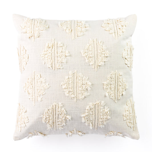 Marrakesh White Textured Cushion Cover