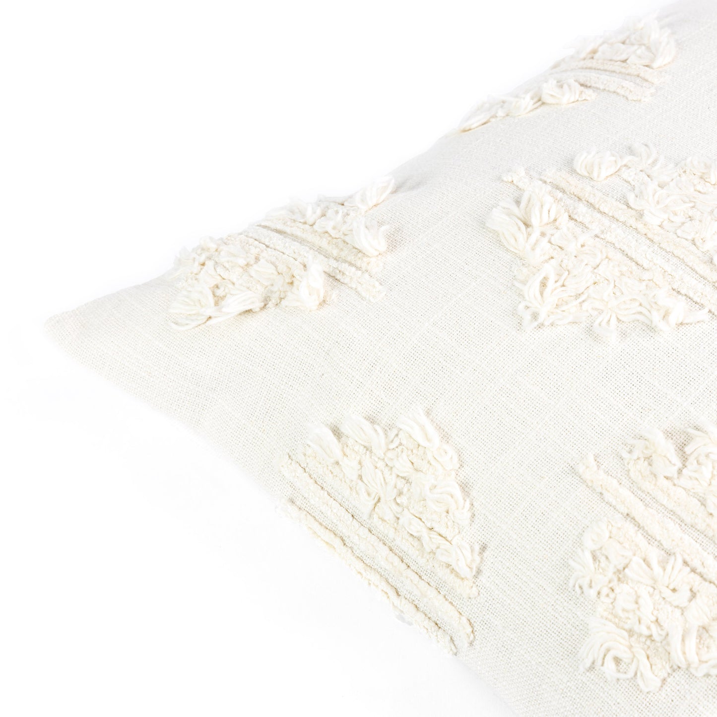 Marrakesh White Textured Cushion Cover