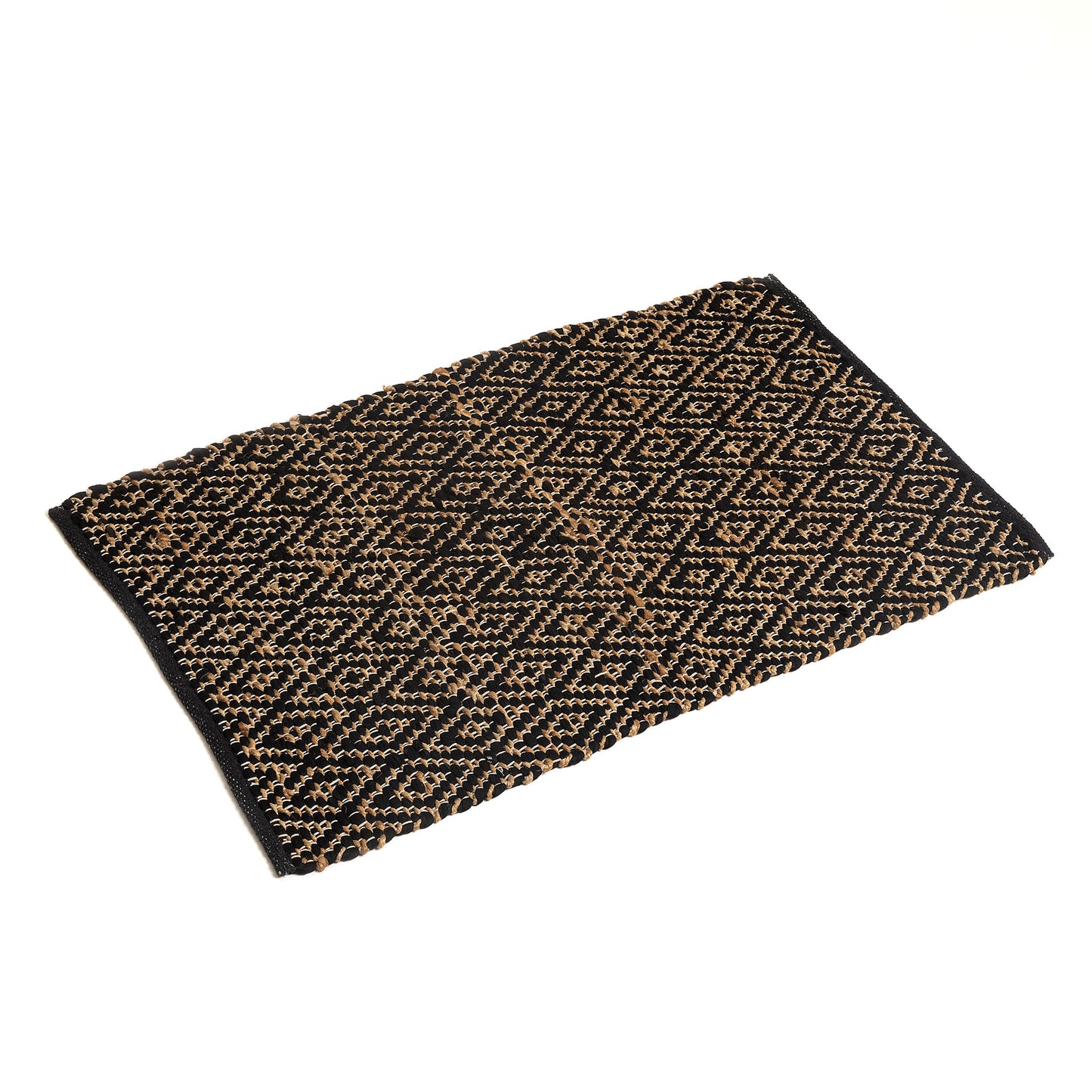 Natural Harmony Diamond Black Rug
