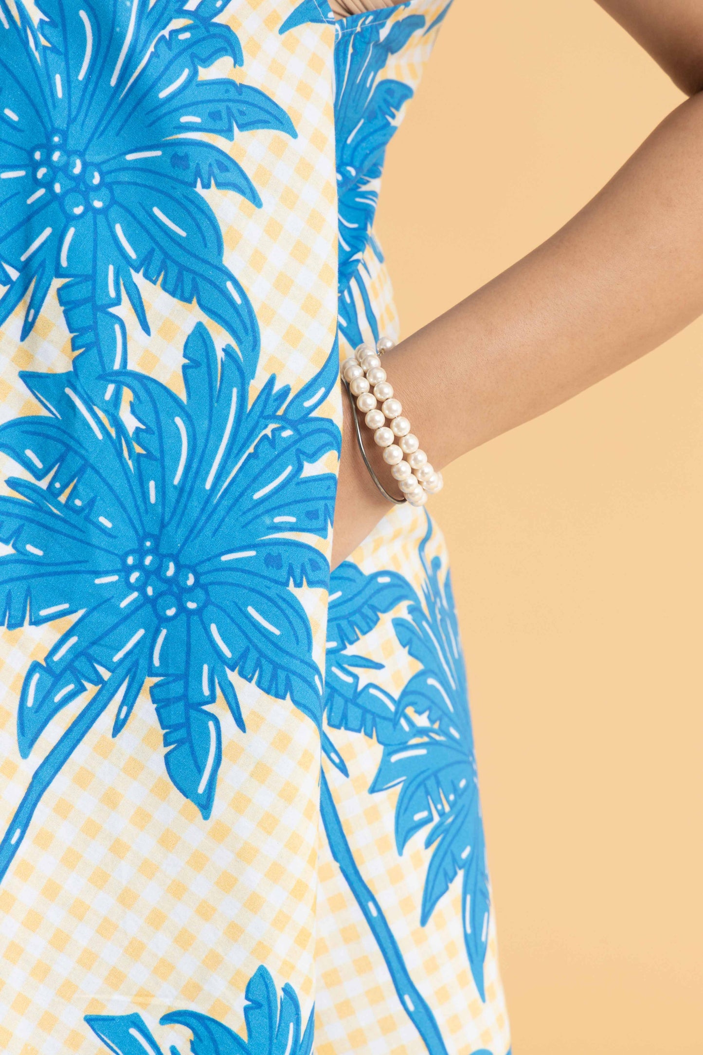 Coastal Check Flare Dress