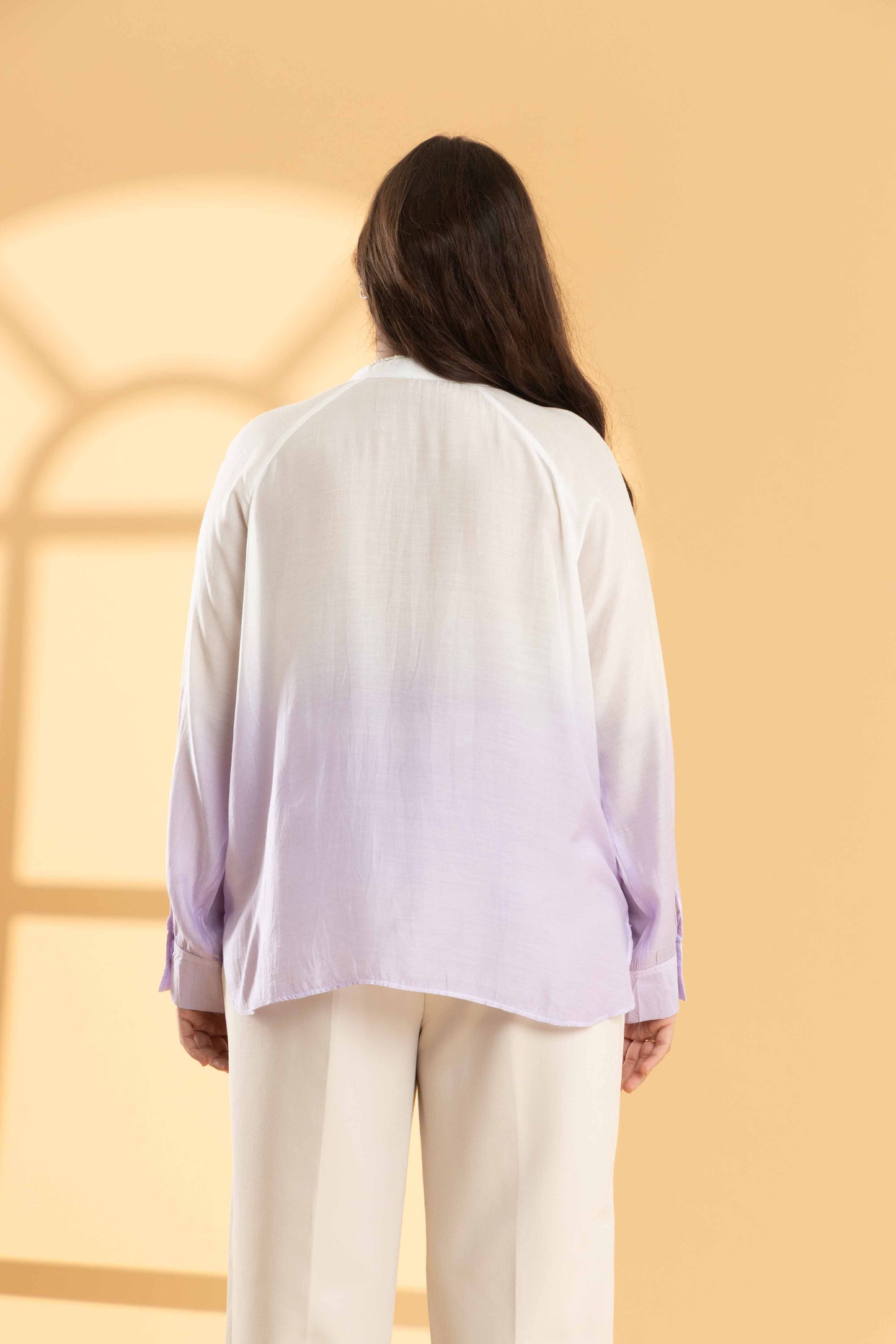 Lilac dip dye shirt