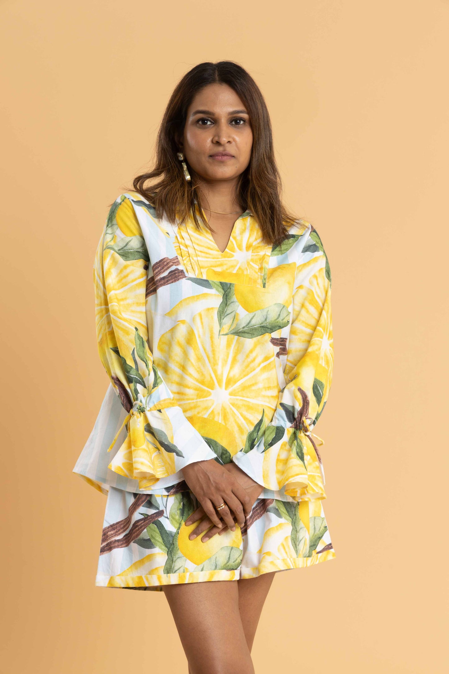 Tuscany Lemon Print shorts