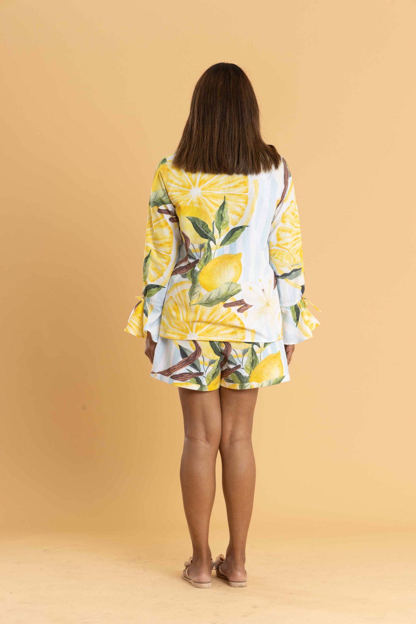 Tuscany Lemon Print Top
