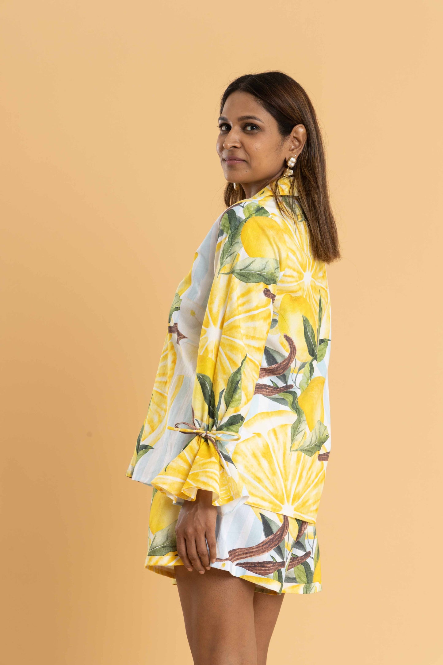 Tuscany Lemon Print Top
