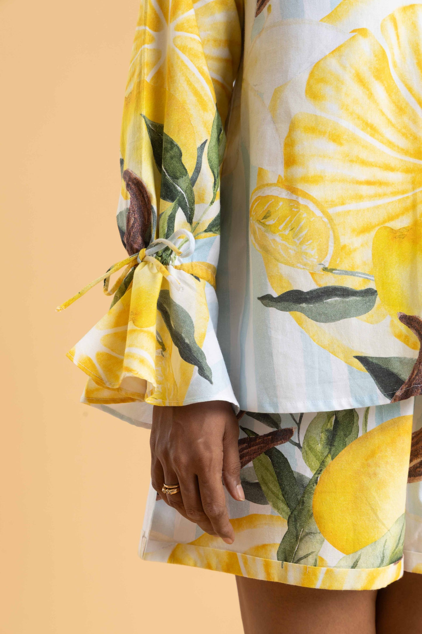 Tuscany Lemon Print Top
