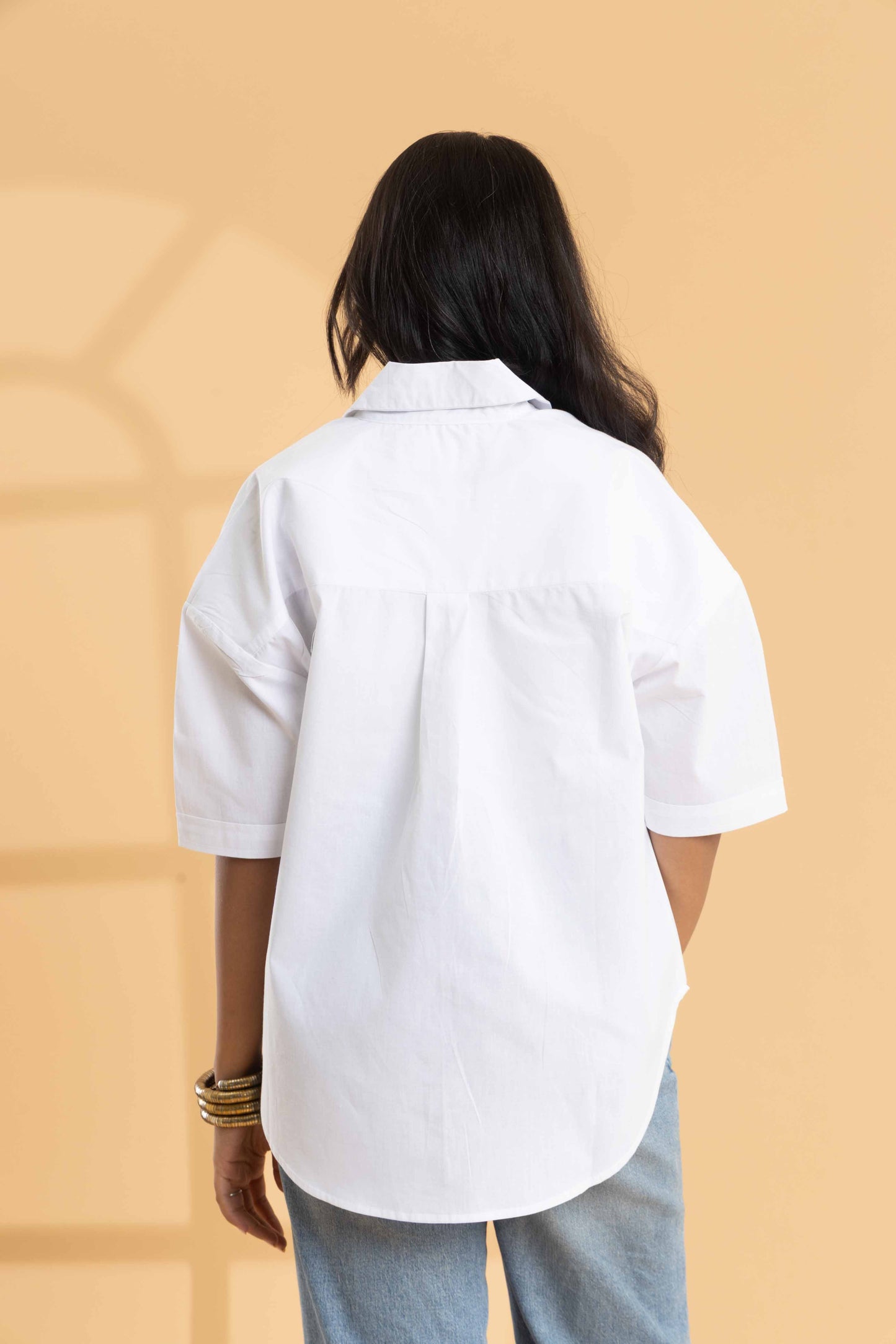 Glam Beaded Collar Shirt
