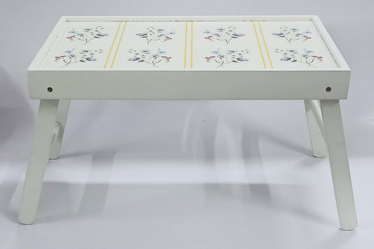 Serene Bloom Breakfast Tray Table