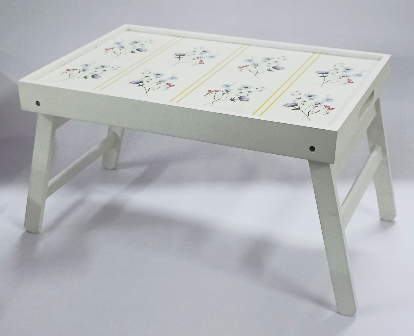 Serene Bloom Breakfast Tray Table