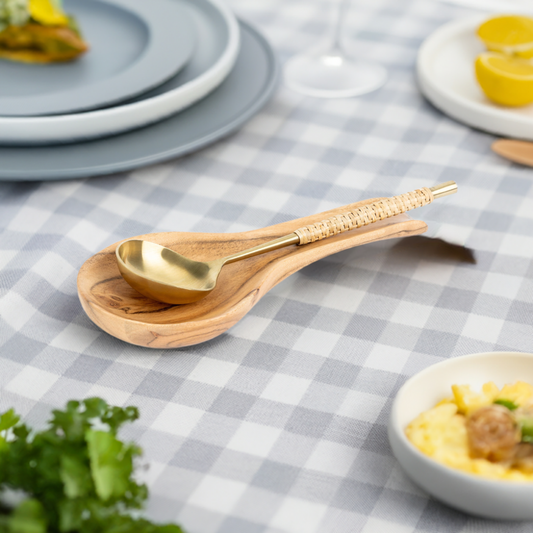 Block Wooden Spoon Rest