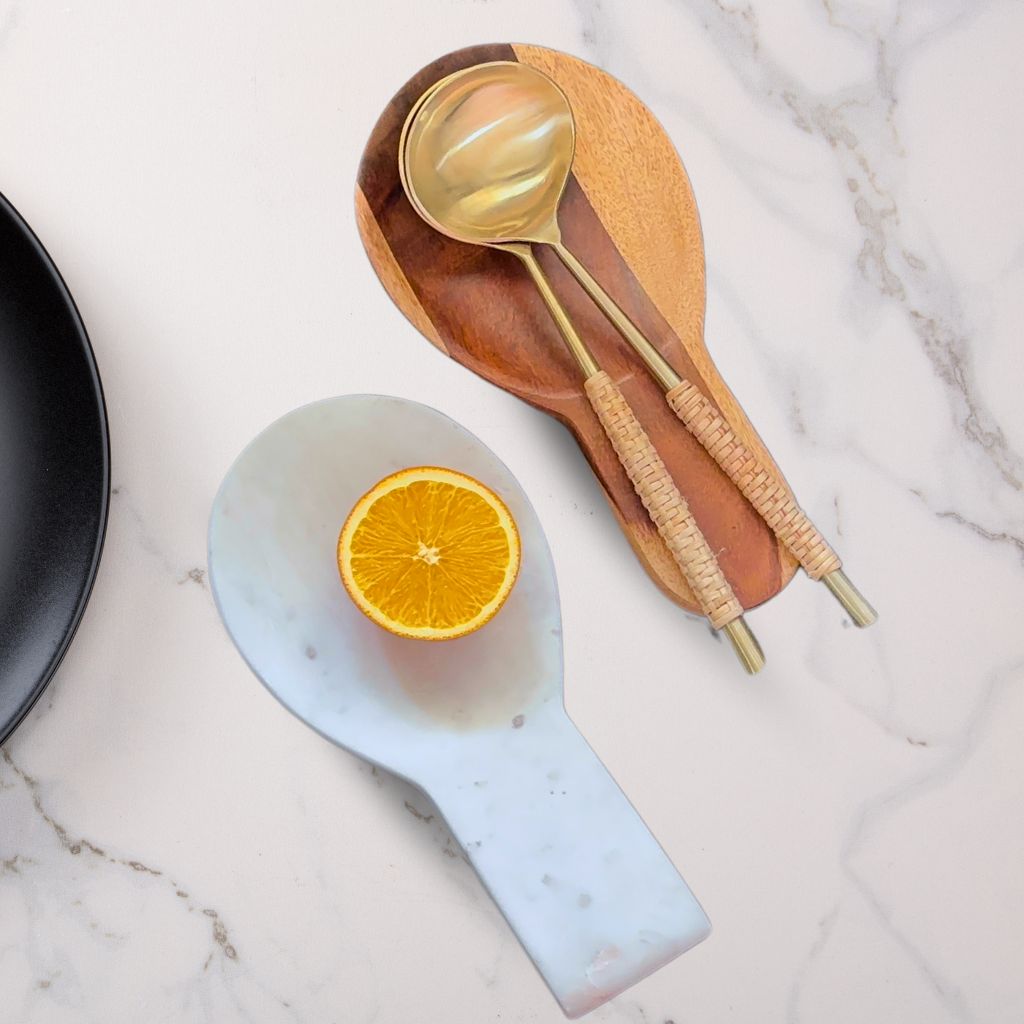 Shaded Wooden Spoon Rest